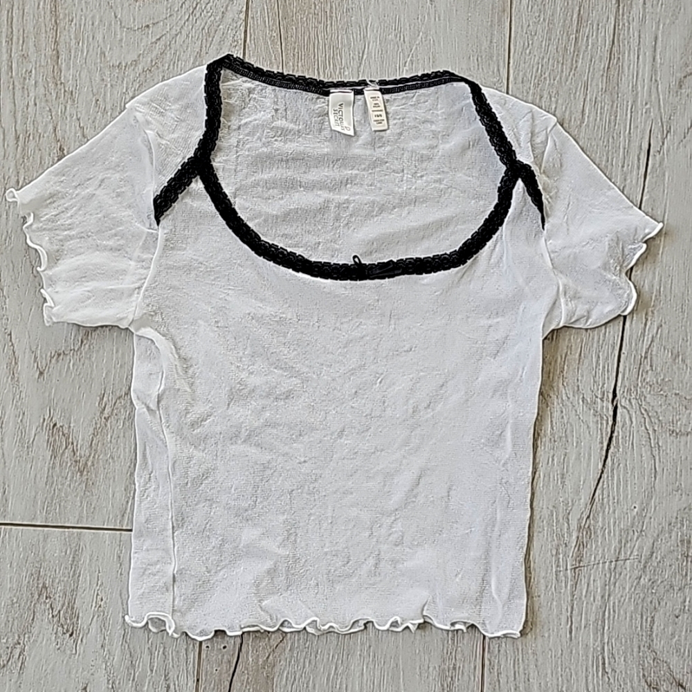 Victoria's Secret Cropped Sheer Mesh XS/S top